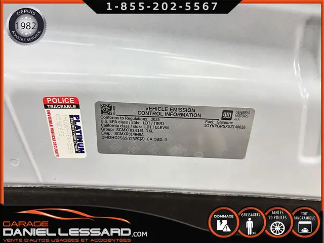 Cadillac XT6 SPORT AWD, 6 PLACES, TOIT PANO, BOSE, MAGS 20P 2025 - Photo 48