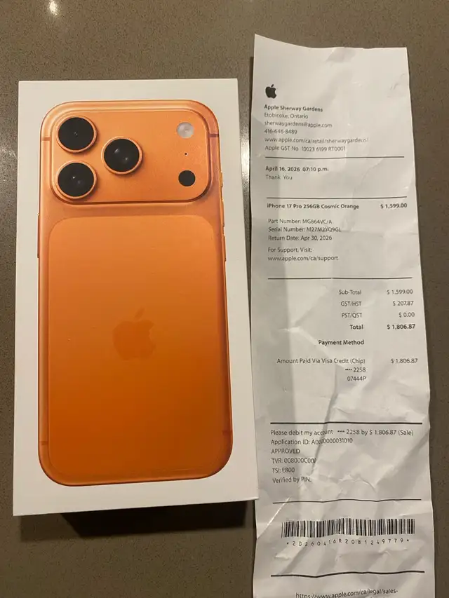 iPhone 17 Pro – 256GB – Brand New, Sealed, Never Opened