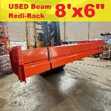 USED Redi rack Beams 8' long x 6" Pallet Racking rack beams