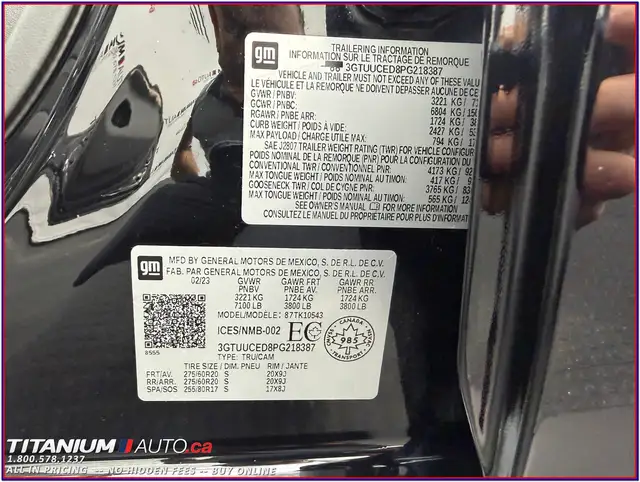 2023 GMC Sierra 1500 Elevation Premium V8 Crew Cab 4X4-Leather-B - Photo 77