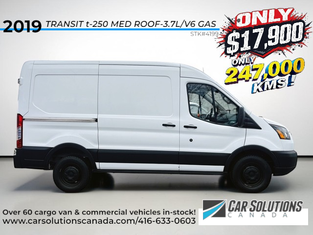 2019 FORD TRANSIT T250/MED ROOF 250