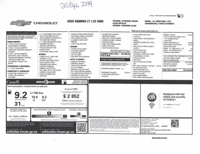 Chevrolet Equinox 2lt Midnight Awd Gps 2025 a vendre - Photo 23