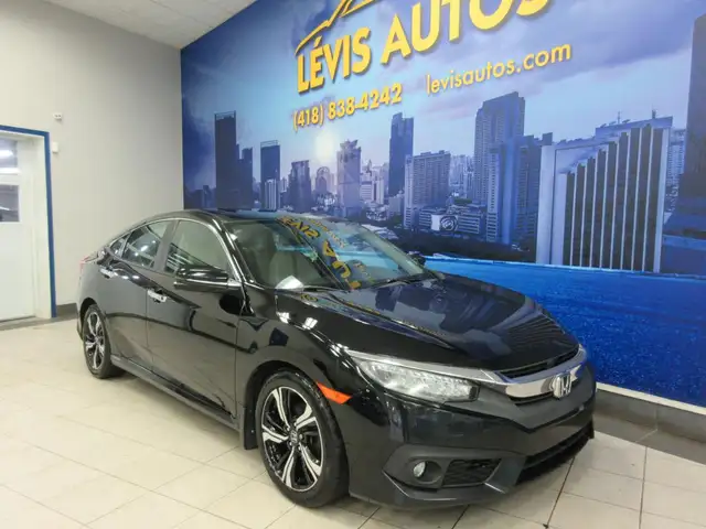 HONDA CIVIC 2016 TOURING AUTOMATIQUE GPS TOIT OUVRANT CUIR  J - Photo 2