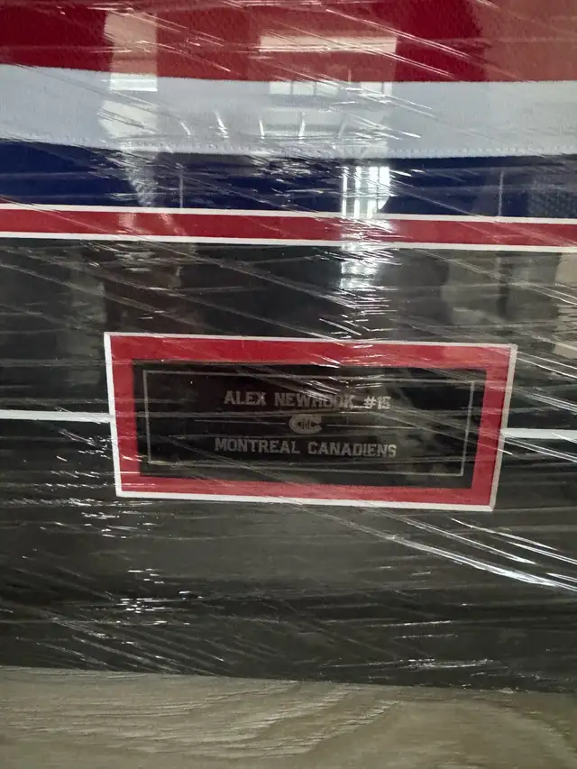 Signed and framed authentic Alex Newhook jersey. - Photo 3