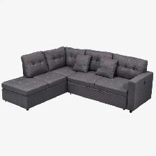 New Fabric Upholstery - Sleeper Sectional Sofa Amazing Sale