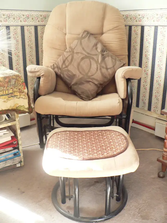 Rotating Rocker and Footstool