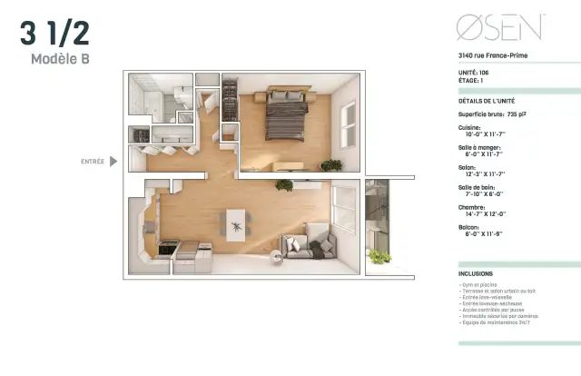 Appartement 3 ½ à louer Sainte-Foy / Sillery juillet 2026 - Photo 11