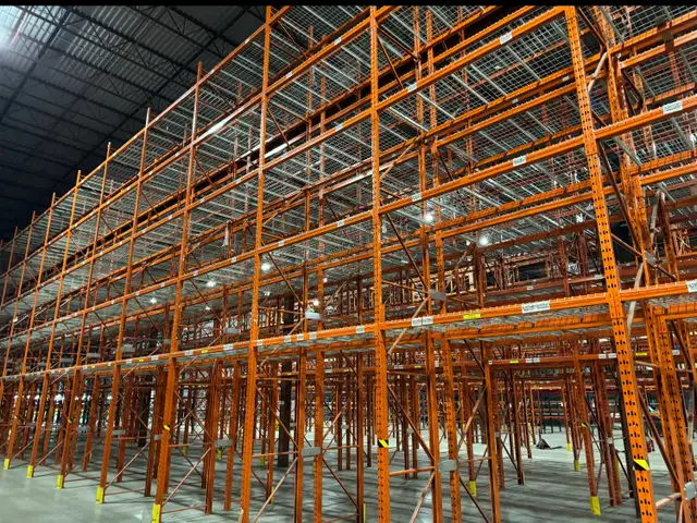 WAREHOUSE RACKING - 42' x 46' USED WIRE MESH DECK - Photo 3