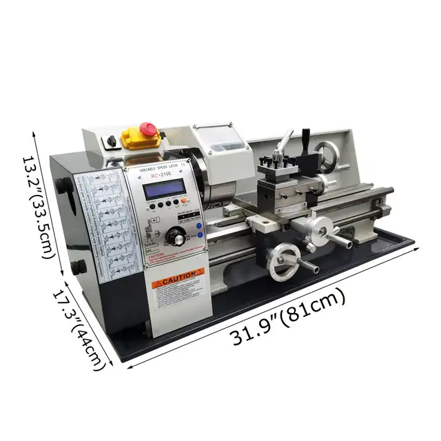 RC-210E Precision Instrument Metal Lathe 110V 1100W 028359
