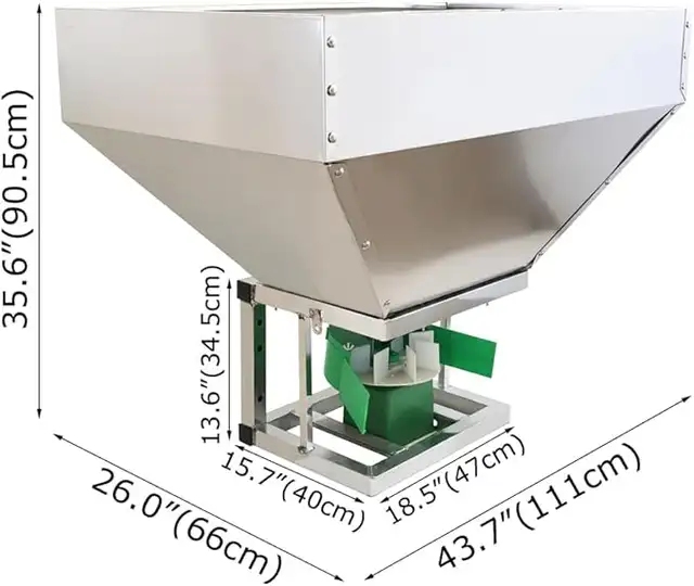 42Gallon Fertilizer Spreader Garden Spreader12V 150W 053379 - Photo 8