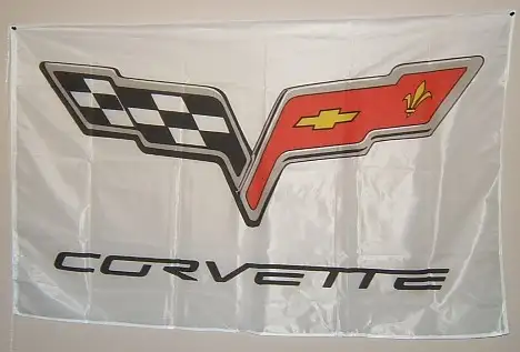 New Outdoor/indoor Corvette Flag / sign 3ft X 5ft - Photo 3