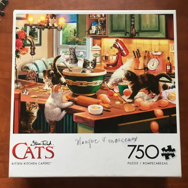 PIÈCES MANQUANTES - Casse-têtes /Puzzles (10 CT) – 530@1000 pièc - Photo 3