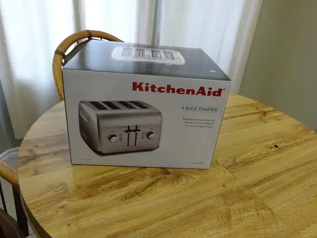 Kitchen Aid Brand new brushed SS 4 slice toaster