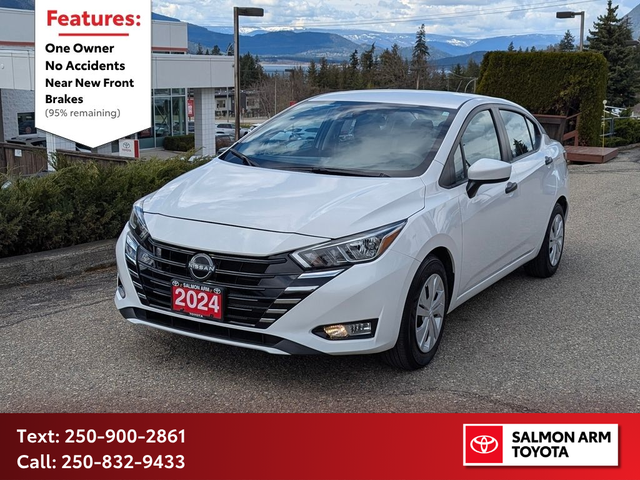 2024 Nissan Versa S S CVT, ONE OWNER, NO ACCIDENTS, NEAR NEW...