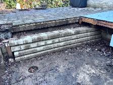 Blocs béton gris pour muret (environ 60)