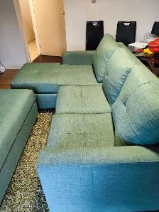 Couch with extras
