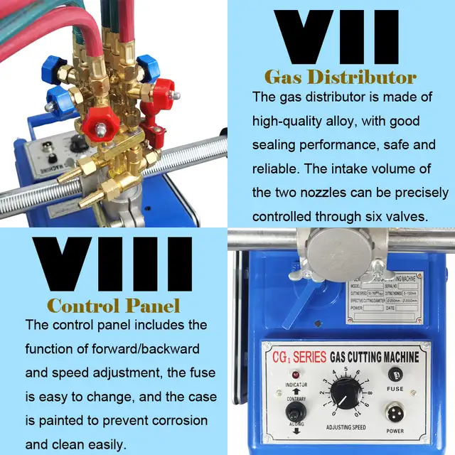 Double Cutting Torch Gas Cutting Machine 028183 - Photo 7