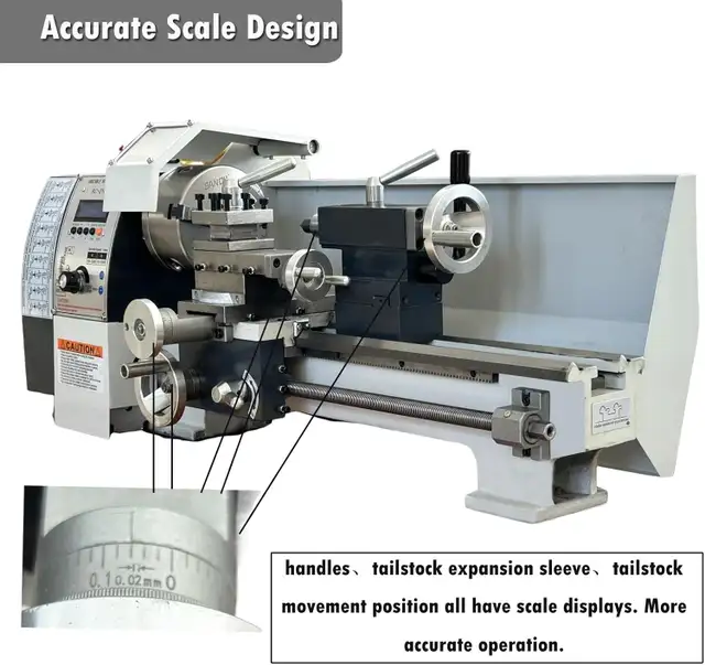 839' Electronic Pulse Metric/Imperial Lathe 028501 - Photo 4