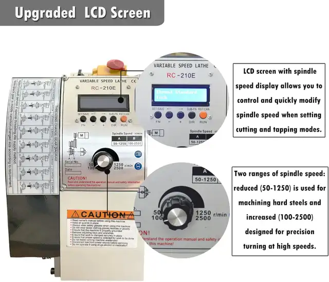 839' Electronic Pulse Metric/Imperial Lathe 028501 - Photo 7