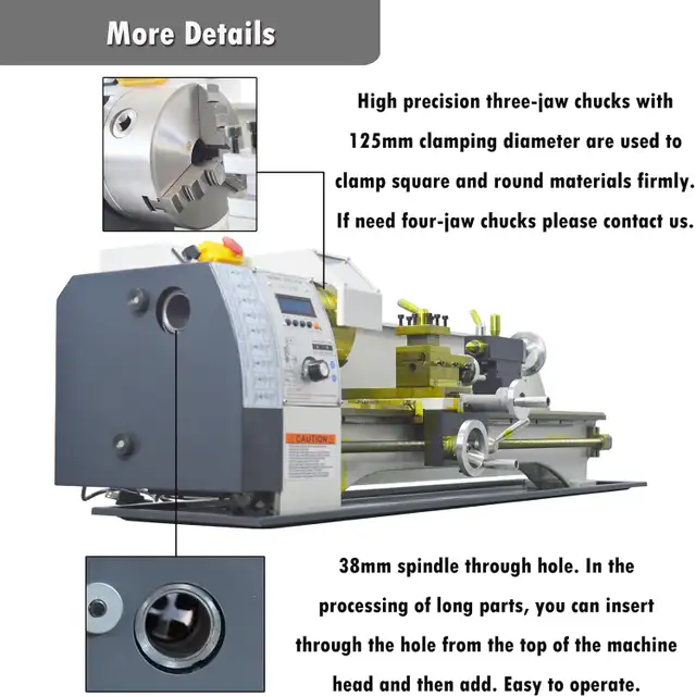 839' Electronic Pulse Metric/Imperial Lathe 028501 - Photo 9