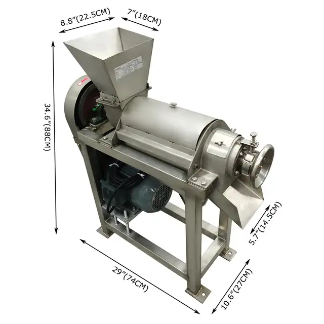 Spiral Fruit & Vegetable processing Crusher Juicer 220V 056775 - Photo 3
