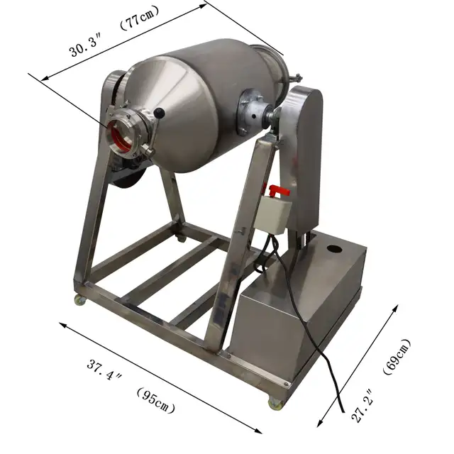 60L 304 Stainless Steel Drum Mixer Feed Granual Mixer 025701 - Photo 10