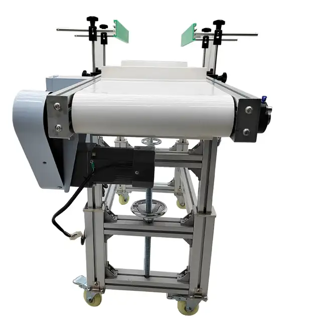 110V Double Fence Conveyor Machine With White PVC Belt 230560 - Photo 4