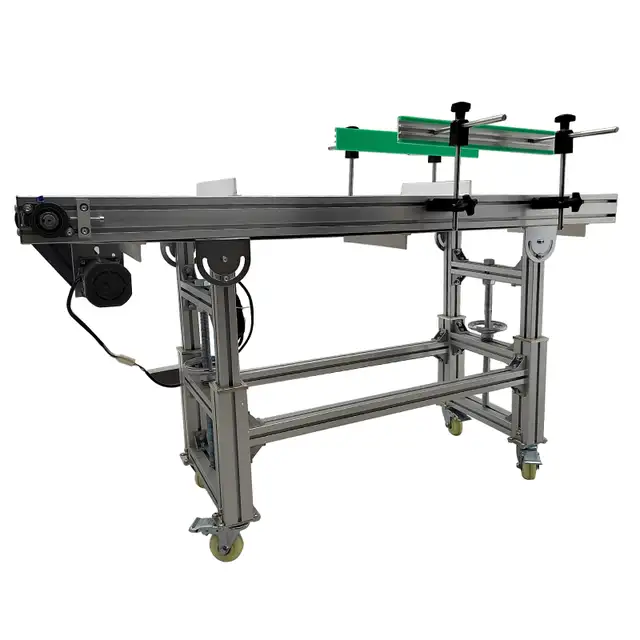 110V Double Fence Conveyor Machine With White PVC Belt 230560 - Photo 6