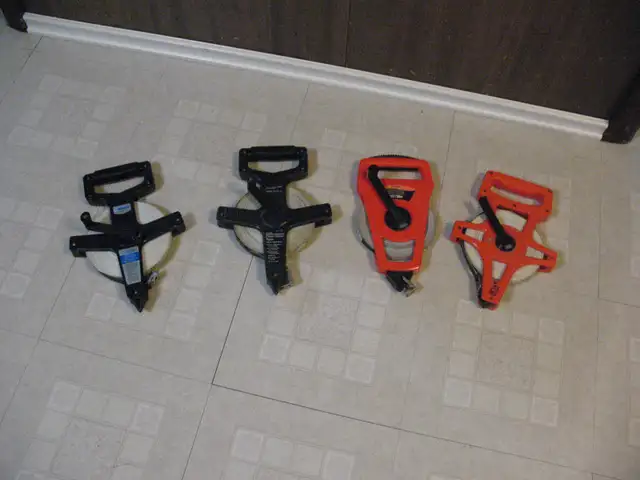 Four 100-ft Measuring Tapes