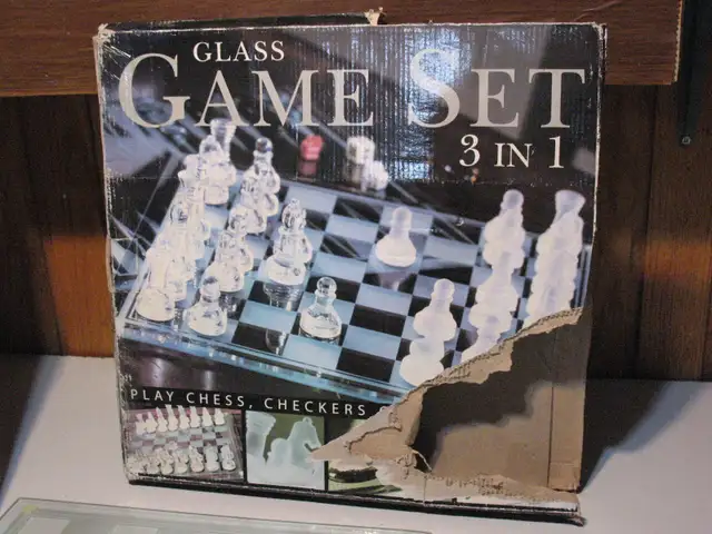 3 in 1 Glass Chess/Backgammon/and Checkers Game
