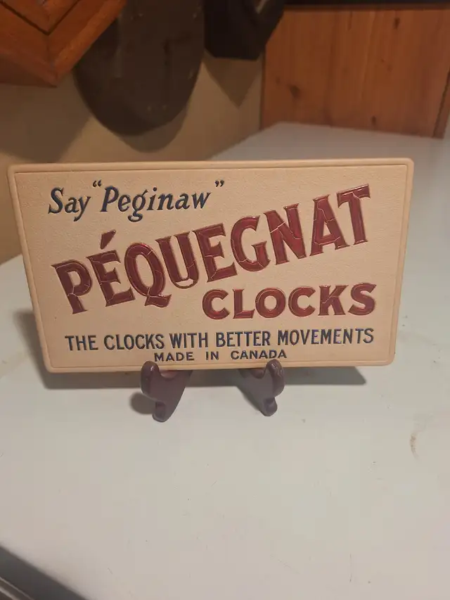 Pequegnat Advertising Sign