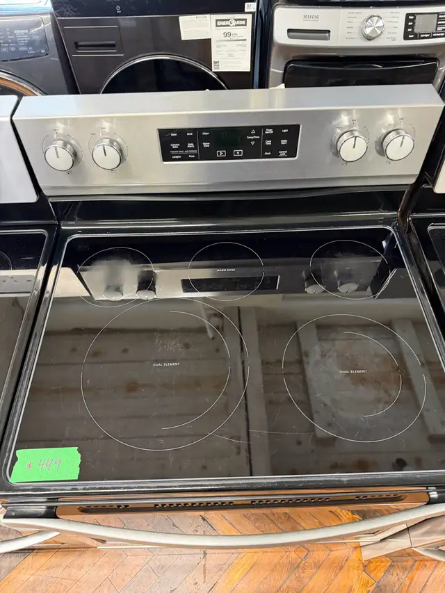Whirlpool stainless steel glass top stove - Photo 2