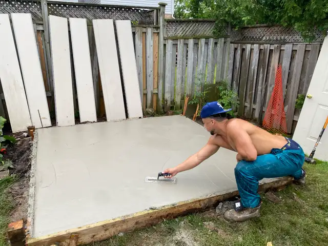 free concrete Shes pad, driveway , walkway etc quote