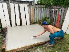 free concrete Shes pad, driveway , walkway etc quote