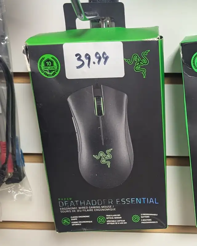 Souris Gaming Neuve RAZER DeathAdder Essential Wired Black - Photo 4