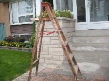 6 Foot Vintage Wooden Ladder