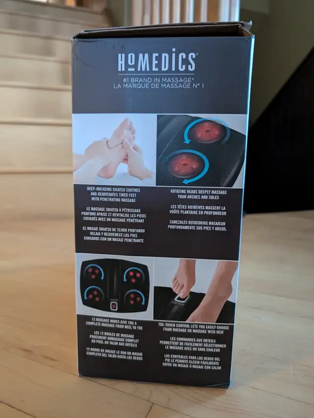 Brand NEW Sealed HoMedics Shiatsu Heated Foot Massager - Photo 6