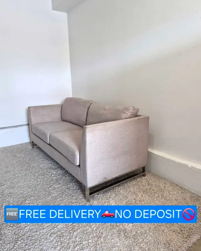 FREE DELIVERY MCM Gray 3 Seater Sofa / Couch NO DEPOSIT