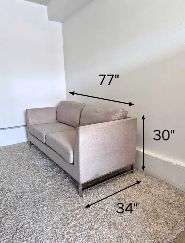 FREE DELIVERY MCM Gray 3 Seater Sofa / Couch NO DEPOSIT - Photo 8