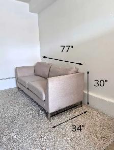 FREE DELIVERY MCM Gray 3 Seater Sofa / Couch NO DEPOSIT - Photo 8