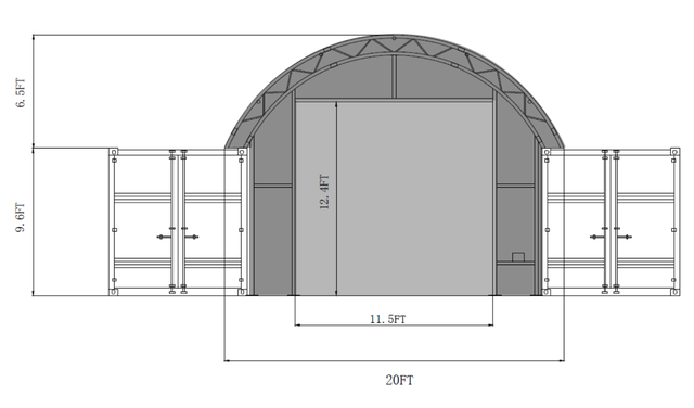 Heavy Duty Wall Kit for Container Shelter - Photo 3