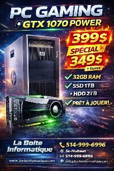 PC GAMING GTX 1070 8GB | 32GB RAM | SSD 1TB   2TB