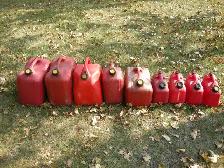 Assorted Fuel Containers (Clean & Tested)