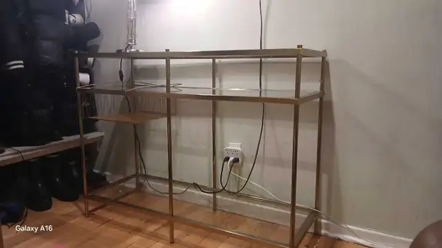 Solid Brass TV Console for Sale - Photo 3