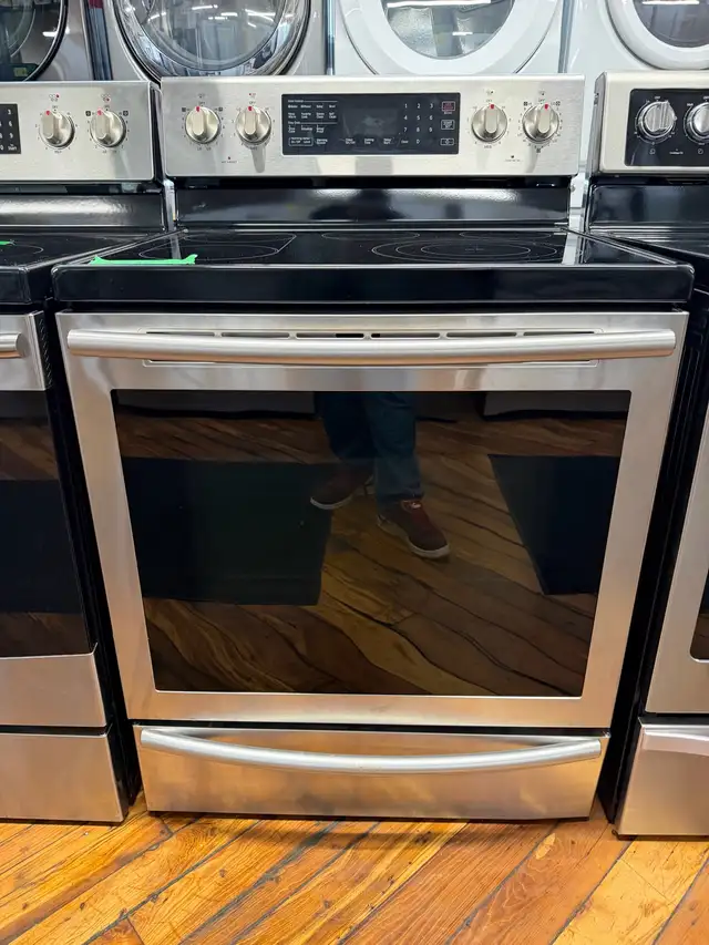 Samsung stainless steel glass top  stove