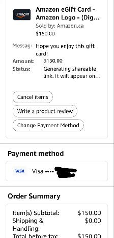 $150 Amazon E Gift Card