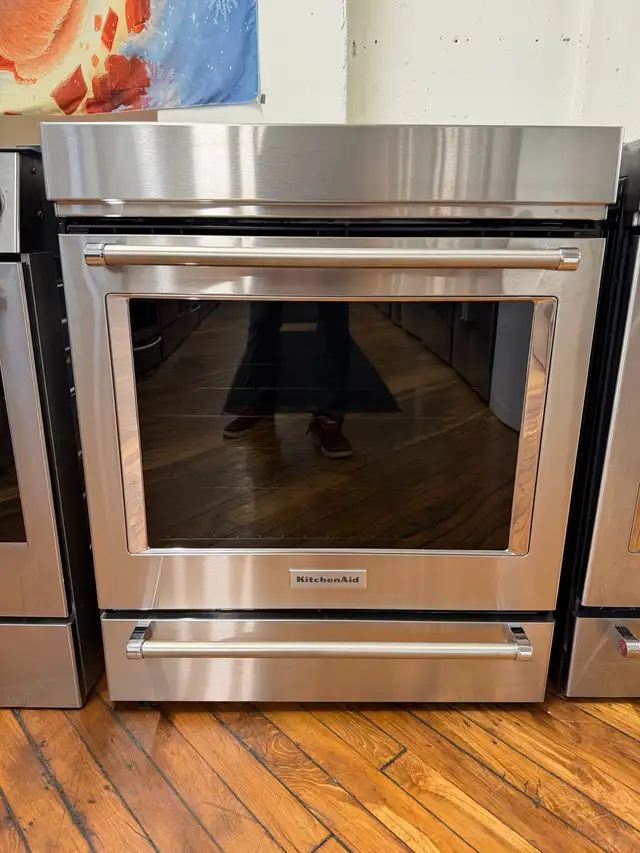 kitchenAid induction stainless steel slide in oven 2025