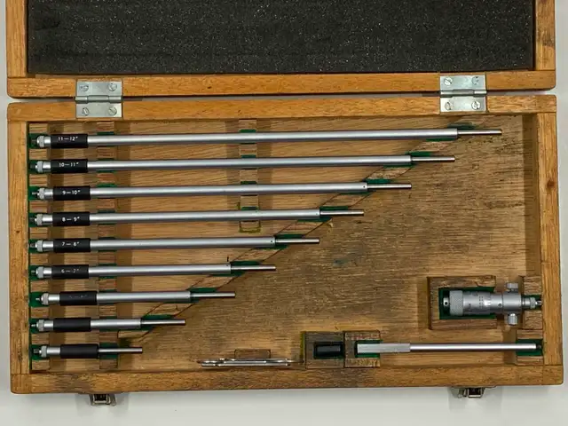 Mitutoyo No 141-133 ID Inside Micrometer Set 2-12 Inch, Complete