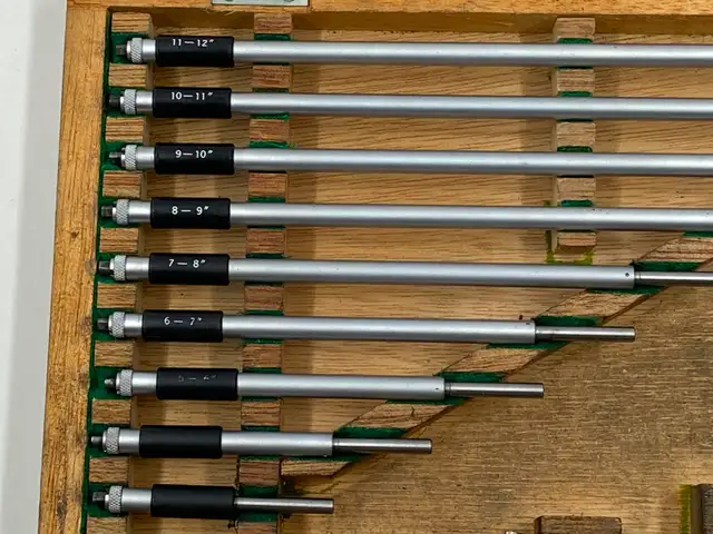 Mitutoyo No 141-133 ID Inside Micrometer Set 2-12 Inch, Complete - Photo 4