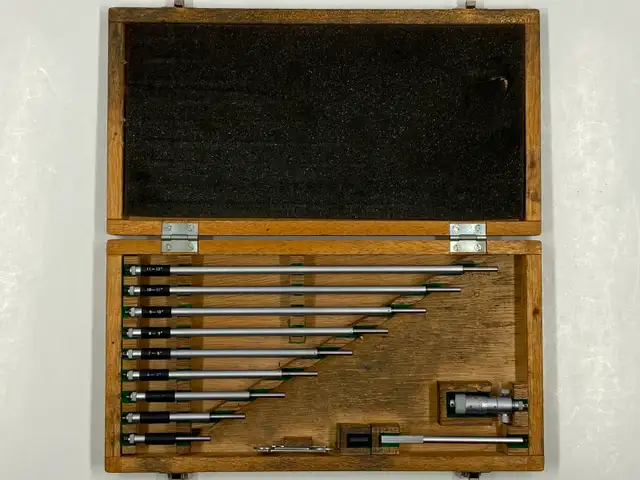 Mitutoyo No 141-133 ID Inside Micrometer Set 2-12 Inch, Complete - Photo 10